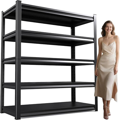 72" H/59 W Garage Shelving Heavy Duty Storage Shelves Adjustable Garage Shelves by AOJUFEO