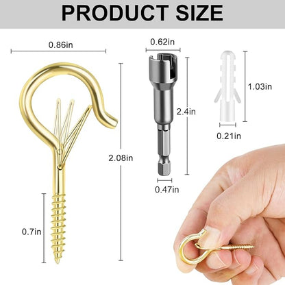 36 PCS Q-Hanger Hooks, Screw Hooks - Image 4