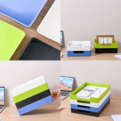 Letter-Size Tray, A4 Stackable Plastic Paper Tray - Image 5