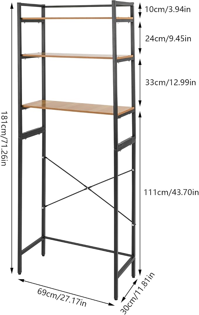 Gdrasuya10 Over The Washer and Dryer Storage Shelf - Image 2