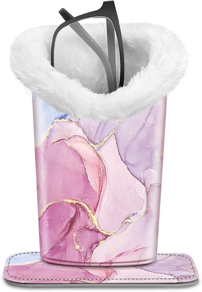 Fintie Plush Lined Eyeglasses Holder, Glasses Stand Case, Anti-scratch Glasses by Fintie