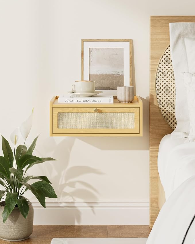 Floating Nightstand, Wall Mounted Night Stand - Image 8
