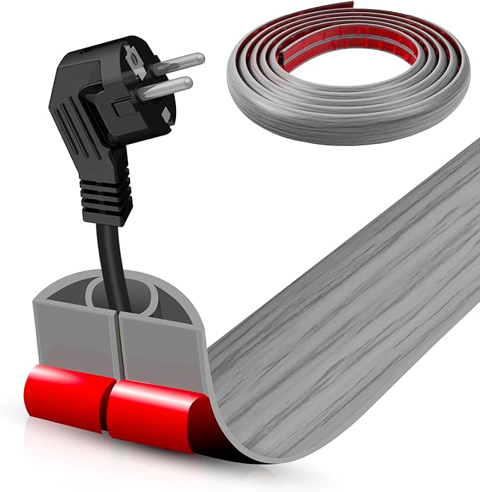 Floor Cord Cover Self Adhesive Cord Hider, 10FT Cable Management, Extension by DBHXXMB-HH