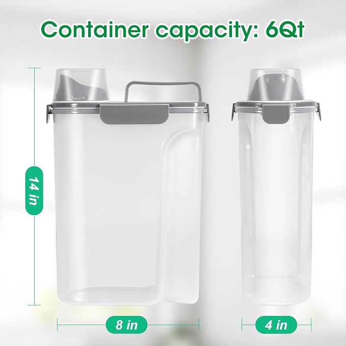 TBMax Rice Container 10 Lbs, Cereal Container Oatmeal Storage, Airtight Food - Image 5