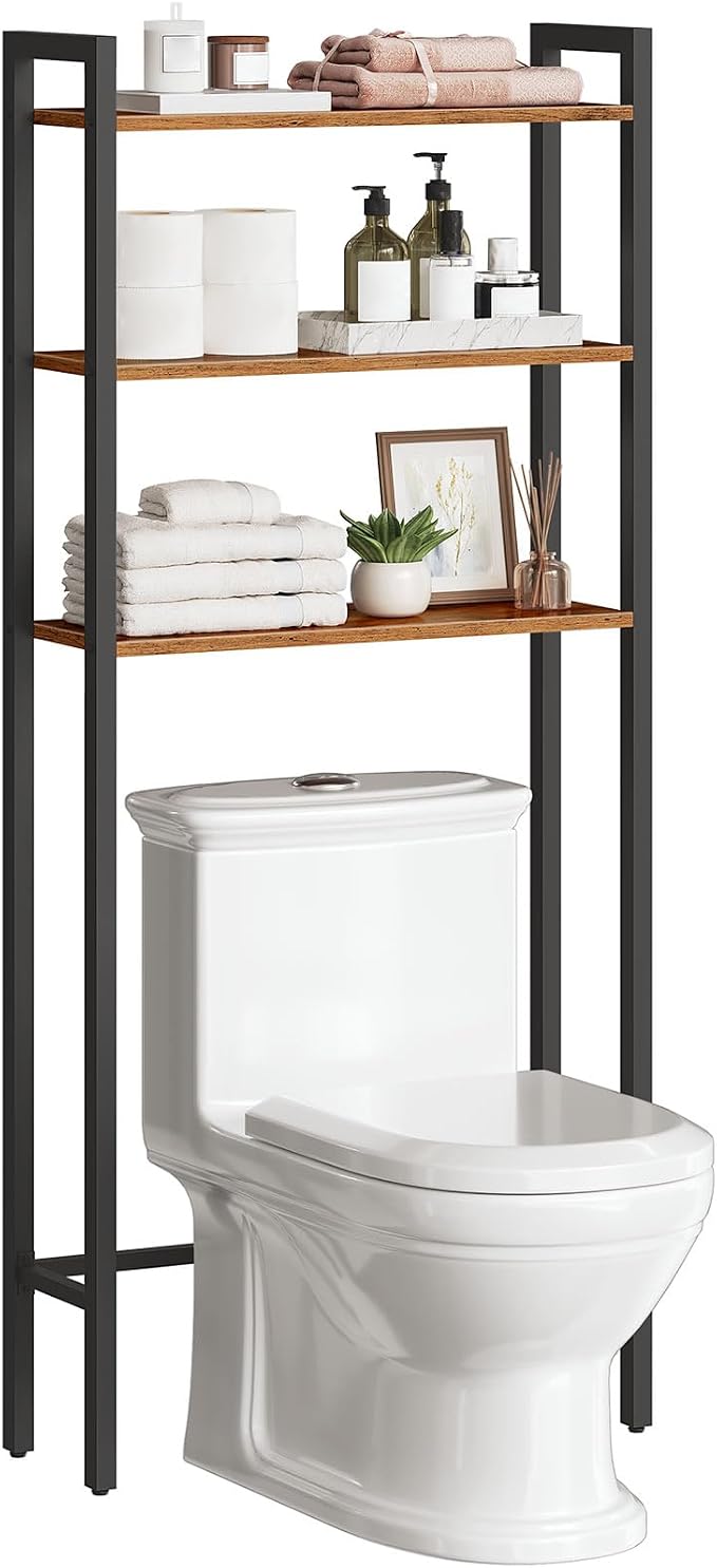 HOOBRO Over The Toilet Storage, 3-Tier Bathroom Organizer Shelf Over Toilet by HOOBRO