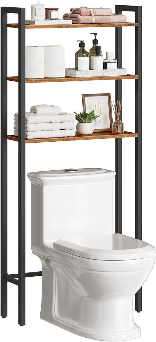 HOOBRO Over The Toilet Storage, 3-Tier Bathroom Organizer Shelf Over Toilet by HOOBRO
