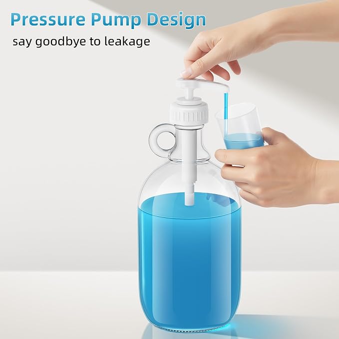 Laundry Detergent Dispenser, 64oz Fabric Softener Dispenser, Glass Liquid - Image 4