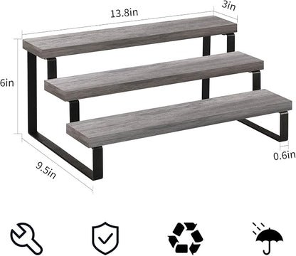YINMIT Wooden Display Riser Stand, Tiered Perfume and Cologne Organizer Stand - Image 4