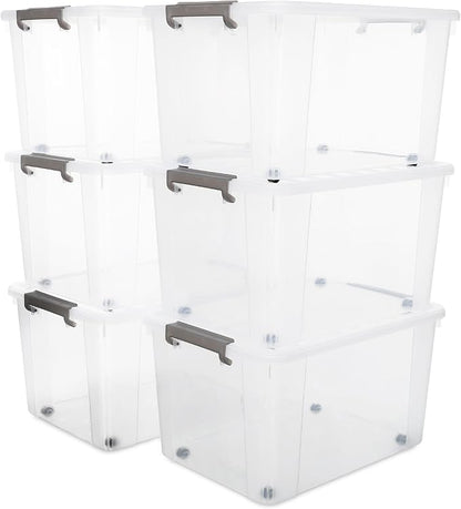 Citylife 6 Packs 69 QT Plastic Storage Bins by Unknown