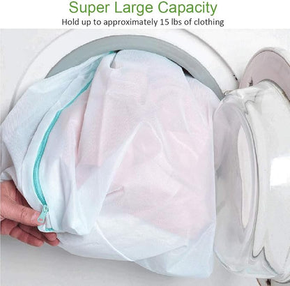 OTraki 2 Pack Extra Large Laundry Mesh Bag 43 x 35 Inch Mesh Laundry Bag - Image 4