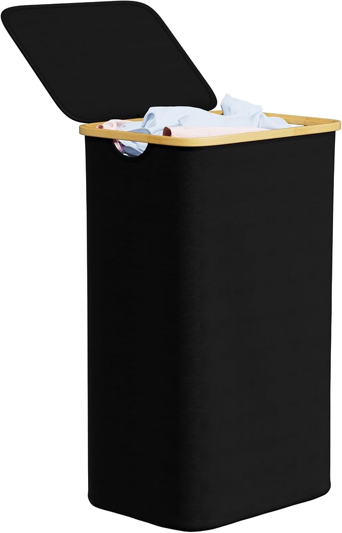 SpaceAid Laundry Hamper with Lid, 110L Large Tall Clothes Basket Bin with by SpaceAid