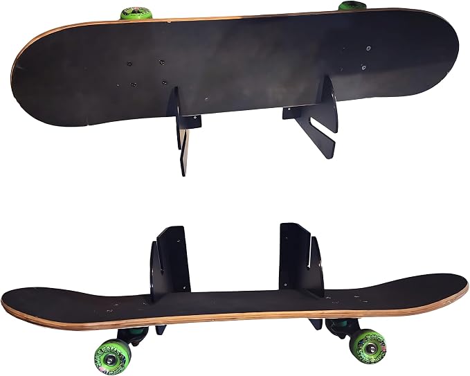 Skateboard Rack Wall Mount Double Layer Skateboard Display Rack Wall Mount - Image 5