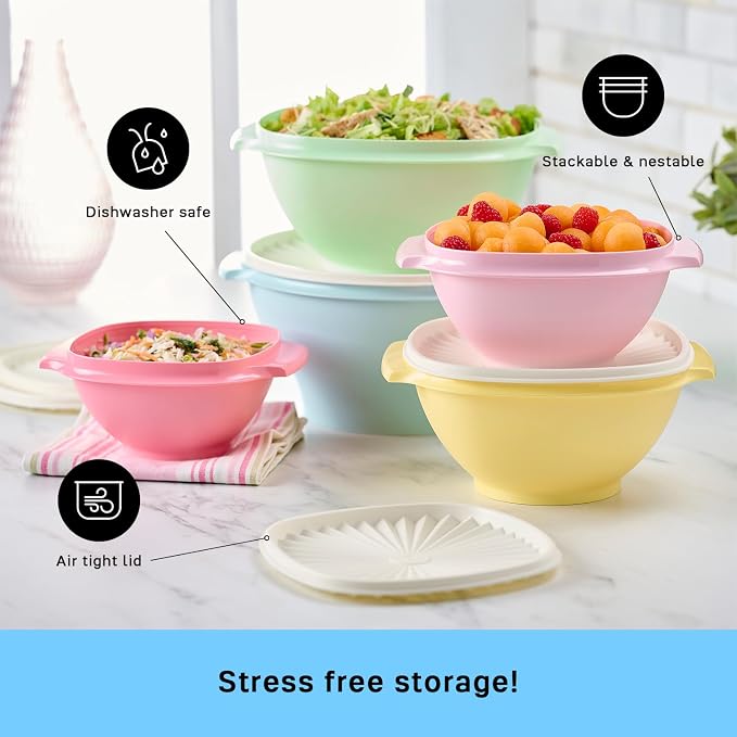 Tupperware Heritage Collection, 10 Piece Food Storage Container Set in Vintage - Image 4