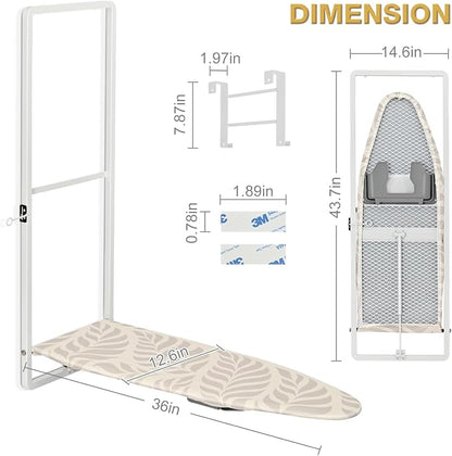 KINGBOARD Over Door Ironing Board, Hanging Ironing Board - Image 2