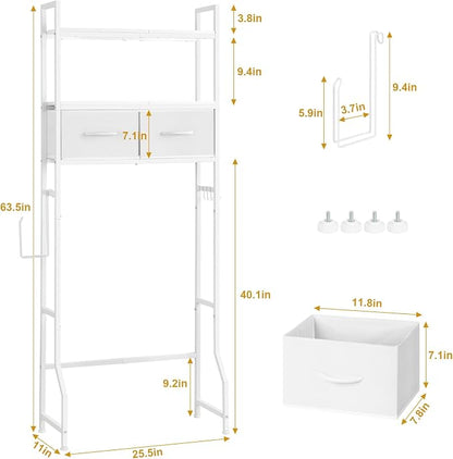 YBING Over The Toilet Storage Cabinet, Over Toilet Bathroom Organizer - Image 2
