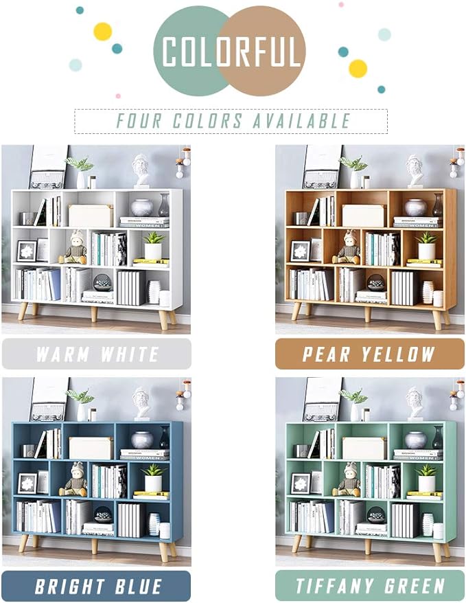 IOTXY Wooden Open Shelf Bookcase - Image 4