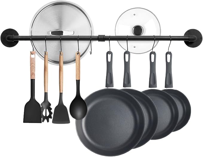32 inch Pot Rack Wall Mounted Pan Hangers by BOSHANGJIA
