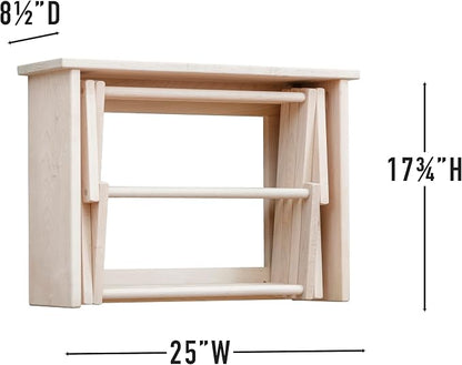 Pennsylvania Woodworks Large Wall Clothes Drying Rack ~ Heavy Duty Solid Maple - Image 8