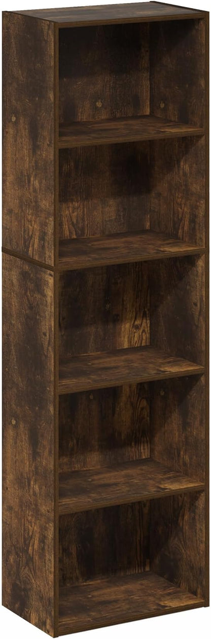 Furinno LUDER Book Shelf, 5-Cube Bookshelf, Bookcase - Image 4