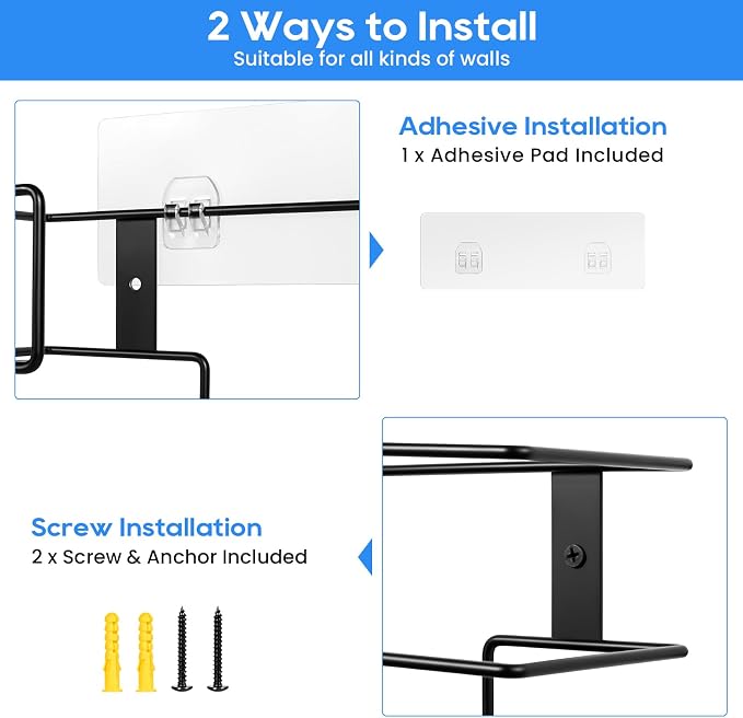 THYGIFTREE Glove Box Holder Wall Mount, Metal Dispenser Rack - Image 4
