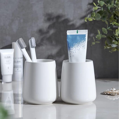White Toothbrush Holder for Bathroom - Image 4