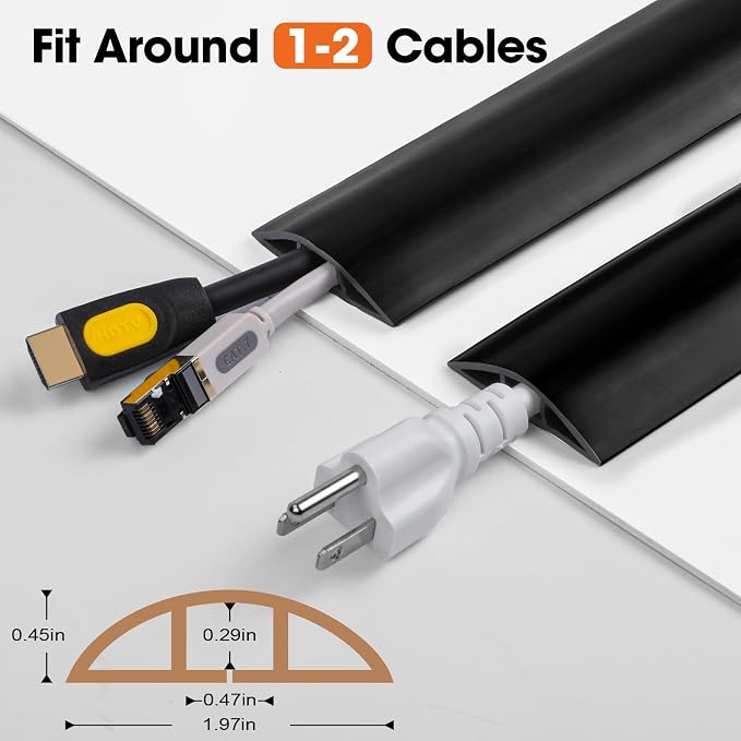 10 FT Floor Cord Cover, Cord Covers - Image 2