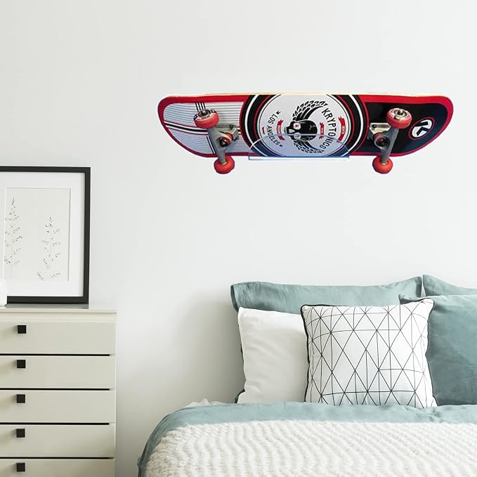 BiJun Skateboard Wall Mount Display Rack Skateboard Hanger Wall Mount Deck - Image 2