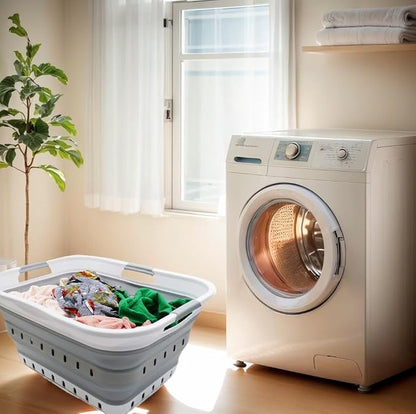 SAMMART 42L Collapsible Plastic Laundry Basket - Image 2