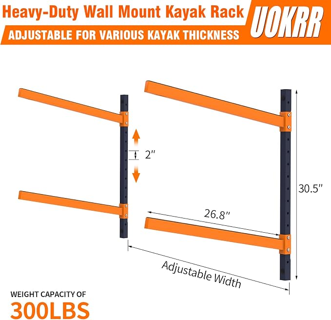 Kayak Storage Rack, Wall Mount Kayak Racks - Image 2