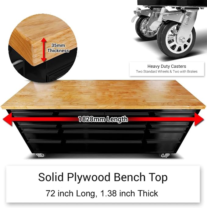 72 inch Tool Chest with 15 Drawers - Image 5