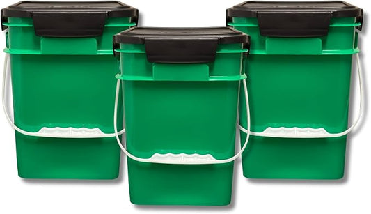 House Naturals 4 Gallon Square Food Grade Bucket Pail by House+Naturals
