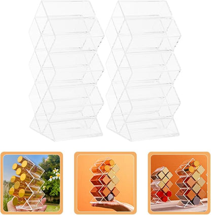 Luxshiny 2Pcs Clear Acrylic Lipstick Organizer - Image 2
