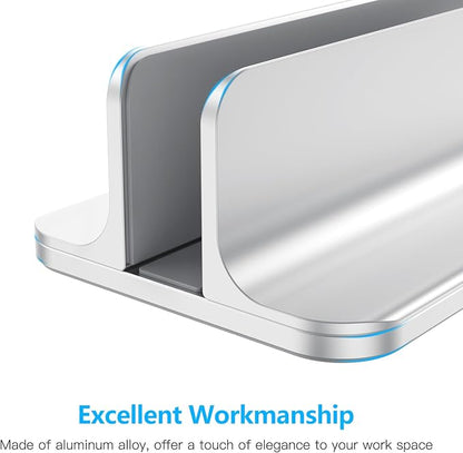 OMOTON Vertical Laptop Stand Holder, Desktop Aluminum Stand - Image 7