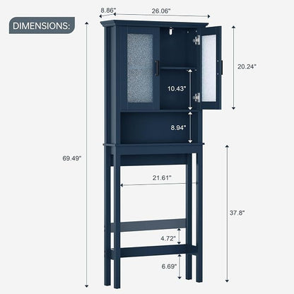 Over The Toilet Storage Cabinet, Over Toilet Storage Bathroom Cabinet - Image 2