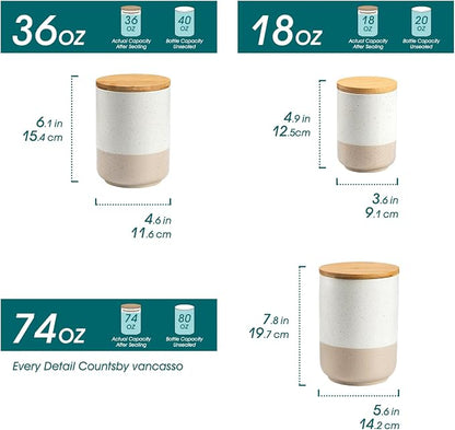 vancasso Sabine Ceramic Canister Set - Image 2