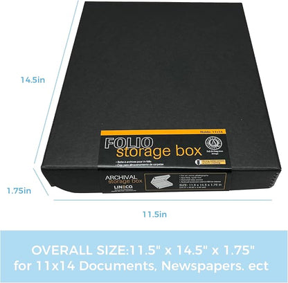 Lineco Clamshell Archival Storage Box, Organize and Store Photos Documents - Image 3