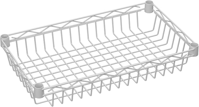 6 Tier Basket Shelf Wire Shelving Unit Adjustable Storage Shelves Big Basket - Image 7