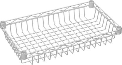 6 Tier Basket Shelf Wire Shelving Unit Adjustable Storage Shelves Big Basket - Image 7