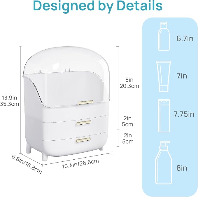 Vtopmart 3-Tier Skincare Makeup Organizer - Image 2