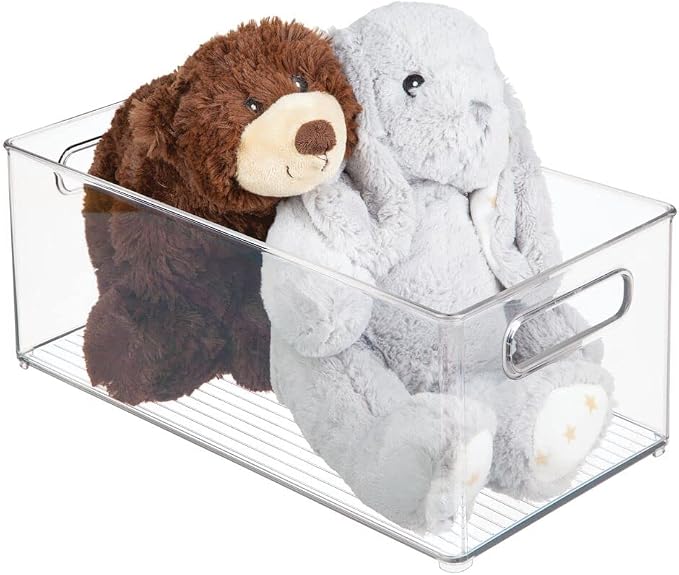 mDesign Plastic Deep Bin Organizer Caddy Container w/ Handles - Image 5