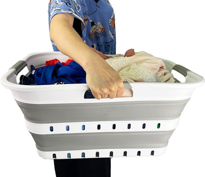 SAMMART 42L Collapsible Plastic Laundry Basket - Image 6