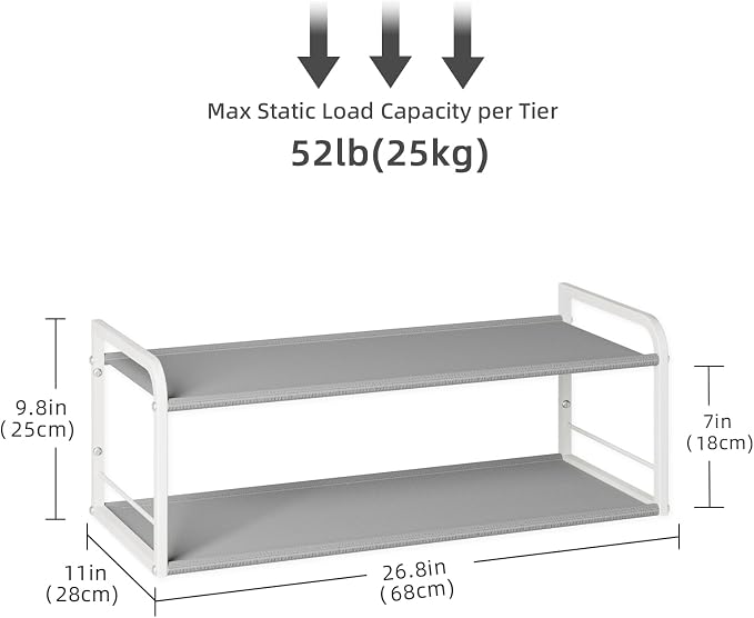 Wall Mounted Shoe Rack, Carbon Steel Shoe Organizer - Image 2