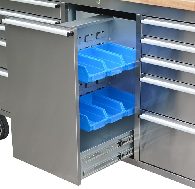 72" Stainless Steel Rolling Tool Chest - Image 6