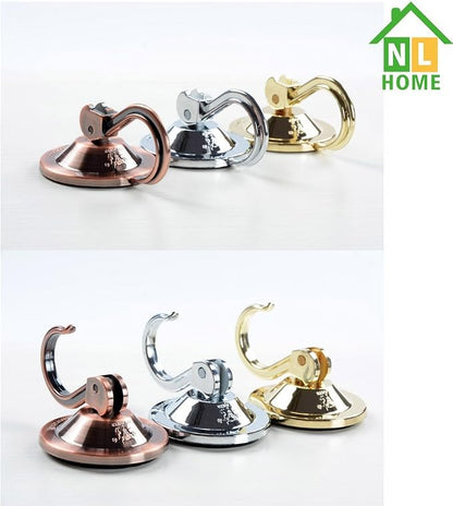 Powerful Wreath Hangers for Window or Glass Door, Antique Gold - Image 5