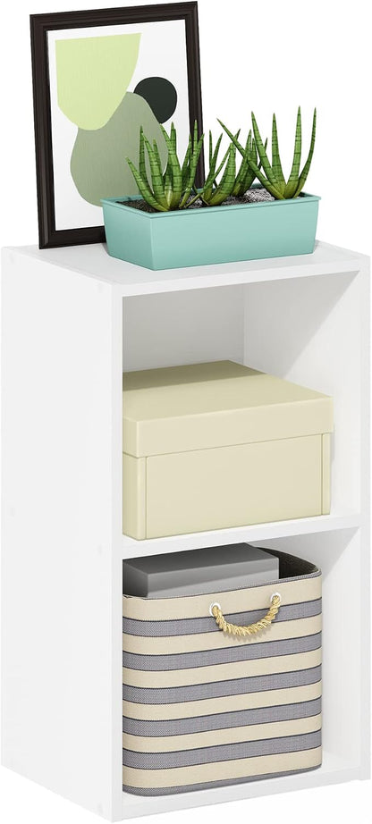 Furinno PASIR Book Shelf, 2-Tier Modern Bookshelf, Open Shelves Bookcase 9 x 12 by Furinno-FitsYourSpaceFitsYourBudget
