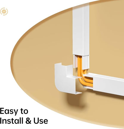 Delamu TV Cord Hider Wall, 472in Cable Hider, Cord Covers - Image 7