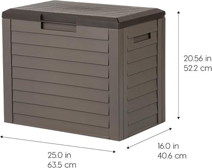 IRIS USA 35-Gallon Outdoor Deck Storage Box, Lockable & UV-Protected, - Image 3