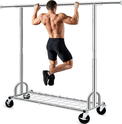 HOKEEPER Clothing Garment Rack Capacity 525LBS Clothing Racks on Wheels Rolling by HOKEEPER