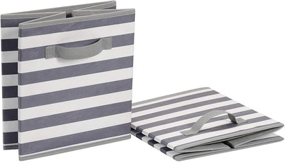 Amazon Basics Cube Organizer Storage Bins Handles, Collapsible Fabric - Image 4