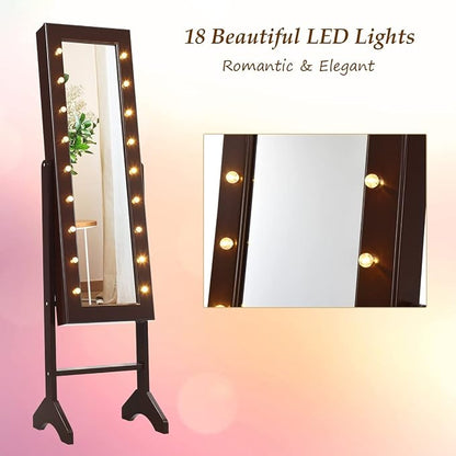 Giantex Standing Jewelry Armoire - Image 5